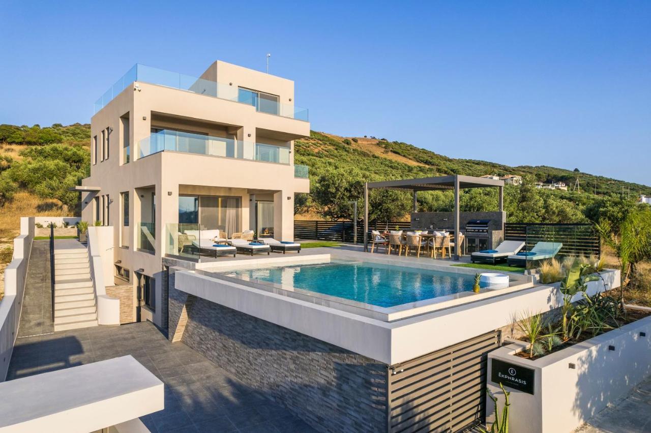 Villa Ekphrasis With Sea View And Jacuzzi Ραβδούχα Εξωτερικό φωτογραφία